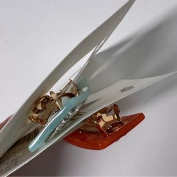 Purple Rhinestone Hair Barrette Hairpiece Special Occasion - Picture 5 of 5